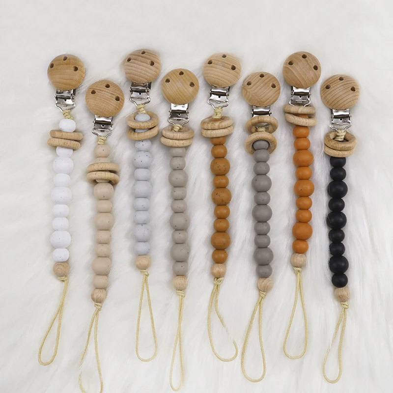 Baby Schnuller Kette Säugling Anti-verloren Schnuller Clips Nippel Beschwichtigen Schnuller Kette Halter Image