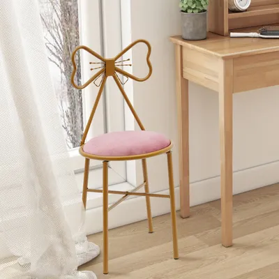 Butterfly-Shaped Vanity Chair Dining Chair Makeup Chair Butterfly Backrest Chair