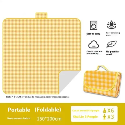 Foldable Picnic Mat Portable Sand Beach Mats Non Woven Fabric Thicken Tent Camping Blanket Pad