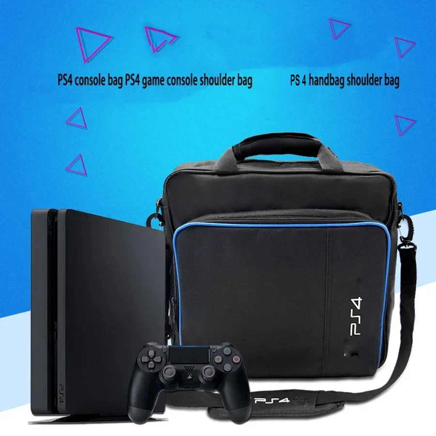 For PS4 Storage & Accessory Bag - Durable Shoulder Tote for PS4 Game Console & Accessories