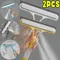 3 in 1 Window Cleaning Squeegee Multi Function Glass Mirror Wiper with Spray Bottle Microfiber Scrub Household Car Cleaner Tools