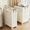 Foldable Laundry Organizer Basket hamper with casters for Washing Clothes Organizer Toy Organizer Drawers
