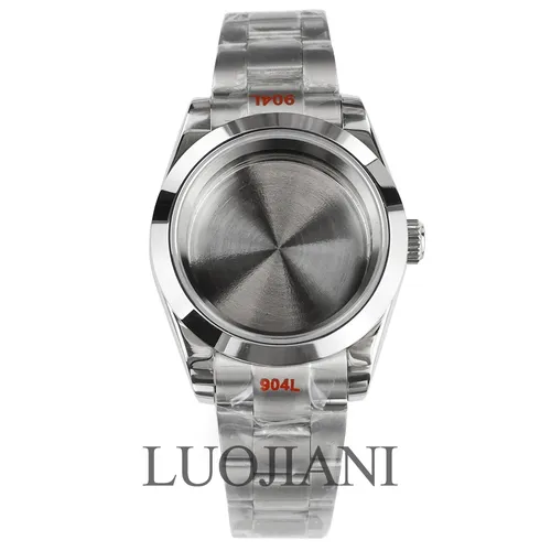 Boîtier de montre de luxe pour hommes, pièces en verre saphir, étanche, pour Datejust Seiko Nh35 Nh36, mouvement 28.5mm, cadran huître, 36mm 39mm
