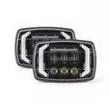 1 pz 4 "quadrato LED faro per moto refitting faro Angel Eye carrello lampada da lavoro per auto gruppo luce moto impermeabile