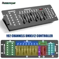 Controller DMX512 Luce da palco Console DMX a 192 canali Operatore DMX e MIDI Grand console nera per concerti dal vivo Club DJ KTV