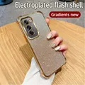 Placcatura di lusso Trasparente Antiurto Glitter Cassa Del Telefono Per OPPO Reno 12 11 10 9 8 Pro 5