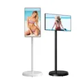 Smart TV portatile da 21,5 pollici CPU a 8 core Sistema operativo Android Touch screen LED Altoparlante incorporato Monitor mobile Touch screen ruotabile TV