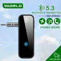 Trasmettitore ricevitore audio Bluetooth 5.3 Adattatore wireless per musica stereo HIFI AUX da 3,5 mm con microfono per TV PC Kit per auto Altoparlante Auricolare