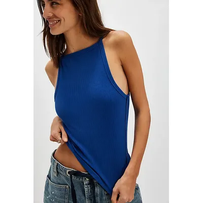 We The Free Mia Tank Top at Free People in Bellsweather, Size: XL