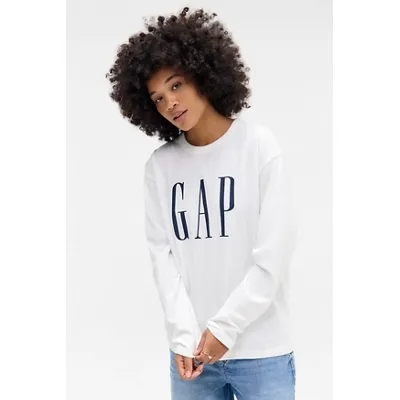 GAP Ecru Long Sleeve T-shirt - Beige M at Urban Outfitters