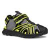 Sandale GEOX "J SANDAL AIRADYUM BO", Kinder, Gr. 32, grau (grau, neon), Textil, Synthetik, sportlich, Schuhe, Wasserschuh, Badeschuh, Trekkingsandale mit geschütztem Zehenbereich