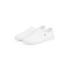 Slip-On Sneaker TOMMY HILFIGER "CANVAS SLIP-ON SNEAKER", Damen, Gr. 41, weiß, Baumwolle, sportlich, Schuhe, Freizeitschuh, Schlüpfschuh, Slipper, Halbschuh, Flaggen-Stickerei