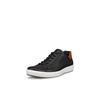 Sneaker ECCO "ECCO Soft 7 M", Herren, Gr. 43, braun (schwarz, braun), Leder, sportlich, Schuhe, Freizeitschuh, Halbschuh, Schnürschuh mit heller Laufsohle
