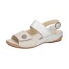 Sandale WALDLÄUFER "HELIETT", Damen, Gr. 7,5 (41), silber (hellgrau, silberfarben), Nubukleder, Veloursleder, metallic, Basic, Schuhe, Sommerschuh, Klettschuh, Keilabsatz, in Komfortweite H (= sehr weit)