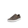Sneaker ECCO "ECCO Soft 7M", Herren, Gr. 43, grau (dunkelgrau), Nubukleder, sportlich, Schuhe, Freizeitschuh, Halbschuh, Schnürschuh mit Ecco Markenlabel