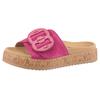 Pantolette GABOR, Damen, Gr. 39, pink, Ziegenveloursleder, Lackleder, unifarben, modisch, Schuhe, Plateau, Sommerschuh, Bequemschuh, Best Fitting für gute Passform