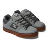 Sneaker DC SHOES "Pure", Gr. 6,5(38,5), grau (carbon, gum), 55.4% Leder, 44.6% Synthetikmaterial, Schuhe Skaterschuh Sneaker low