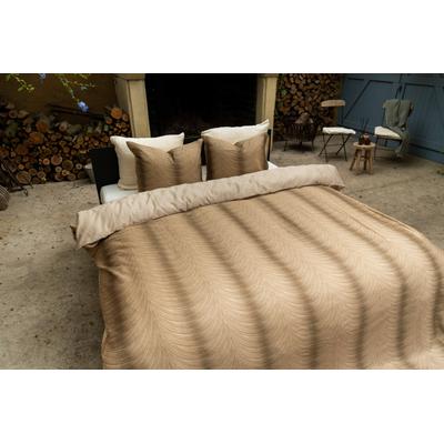Wendebettwäsche KAYORI "Oketo", braun, B/L: 155cm x 220cm, , Mako-Satin, B/L: 80cm x 80cm, Mako-Satin, Obermaterial: 100% Baumwolle, Bettwäsche, Hergestellt aus Bio-Baumwollsatin Image