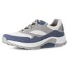 Keilsneaker GABOR ROLLINGSOFT, Herren, Gr. 9 (43), blau weiß kombiniert, Veloursleder, Textil, sportlich, Schuhe, Freizeitschuh, Halbschuh, Schnürschuh mit Wechselfußbett, Weite G