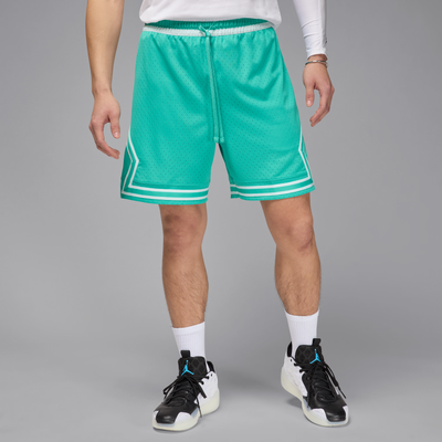 Nike Jordan Sport Men's Dri-FIT Mesh Diamond Shorts - Green - Polyester