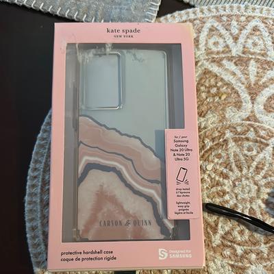 Kate Spade Cell Phones & Accessories | Kate Spade Protective Hardshell Case For Samsung Galaxy Note - Pink And White | Color: Pink/White | Size: Os