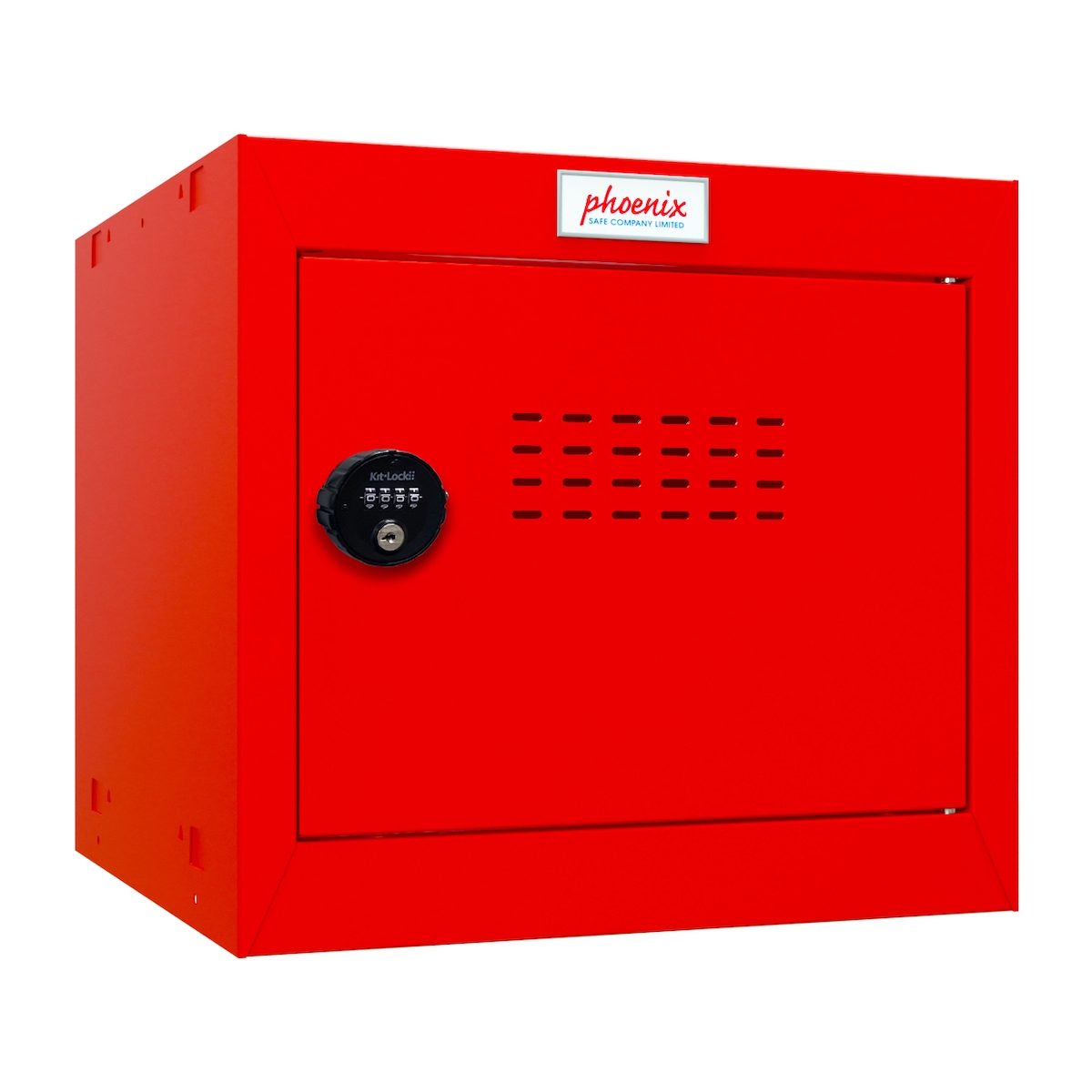 Phoenix CL0344RRC Würfel-Schließfach Cube Locker 44L Rot - Kombinationsschloss - Für Hause, Büro, Fitness, Schüle Image