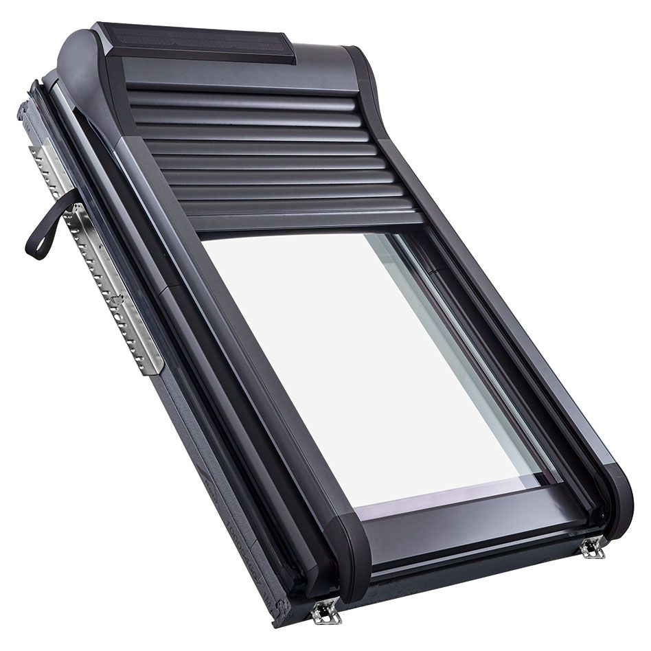 Roto Außenrollladen ZRO S 6x84 Solar Funk, 134x98 cm (13/9) Image