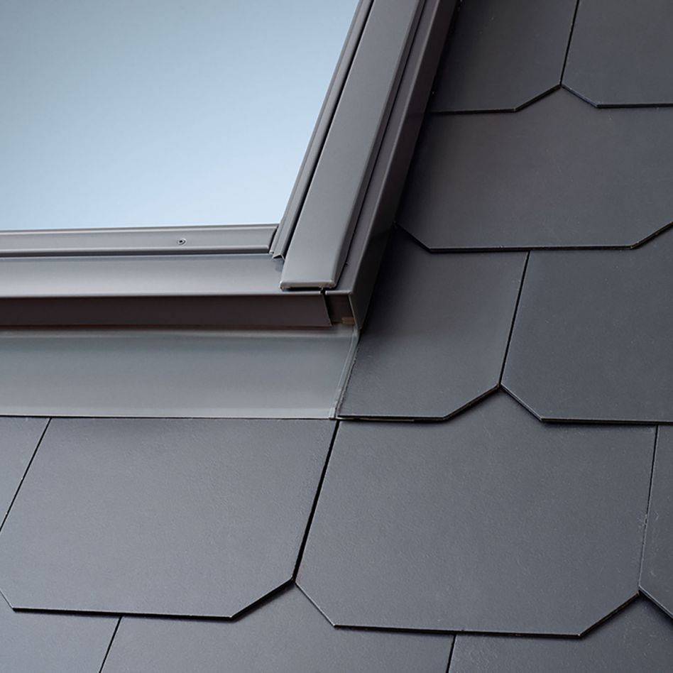 VELUX Eindeckrahmen EDL 1000 Schiefer Schichtstück, 78x180 cm (MK12) Image