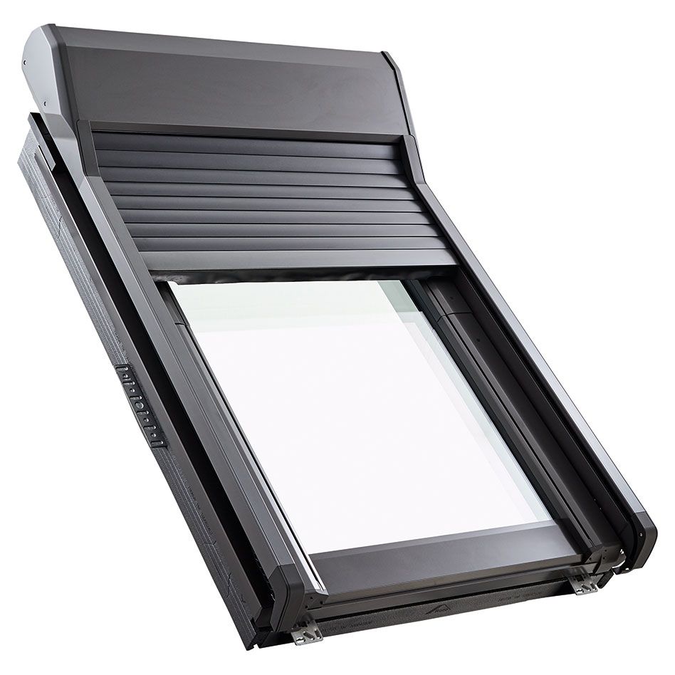 Roto Außenrollladen RotoQ ZRO S Qx 1 Solar-Funk, 134x118 cm (13/11) Image