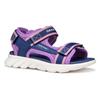 Sandale GEOX "J SANDAL AIRADYUM GI", Kinder, Gr. 29, blau (navy, lila), Textil, Synthetik, sportlich, Schuhe, Trekking Sandale, Klettschuh mit wasserfreundlicher Ausstattung
