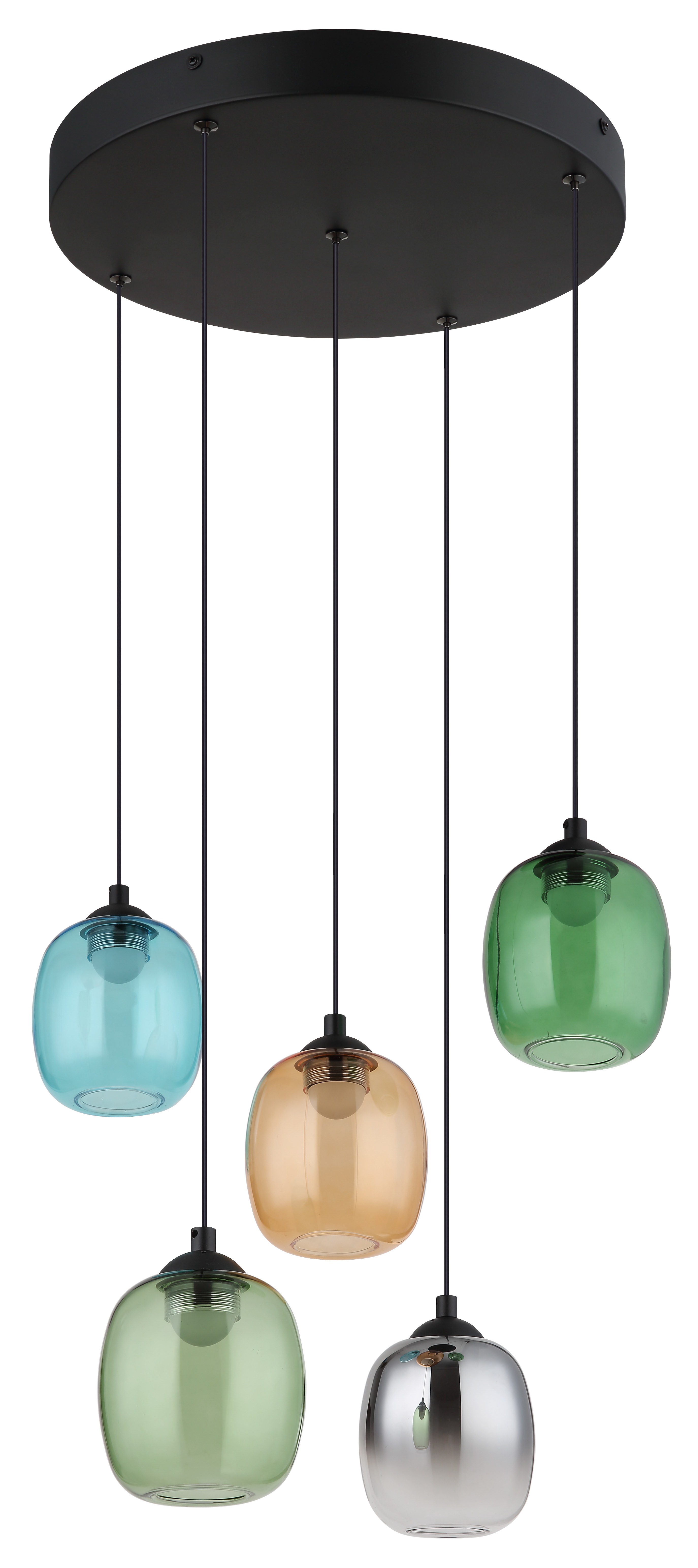 NOWA LED-Hängeleuchte "MINARA", schwarz, 1, Ø 12cm H: 150cm, 1 Stk., Leuchten, Gläser, Hängeleuchte, Wohnzimmer, Esstisch Image