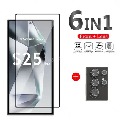 For Samsung Galaxy S25 Ultra Glass Screen Protector Camera HD Protector Film Samsung S25 Ultra Tempered Glass S25 Ultra Glass