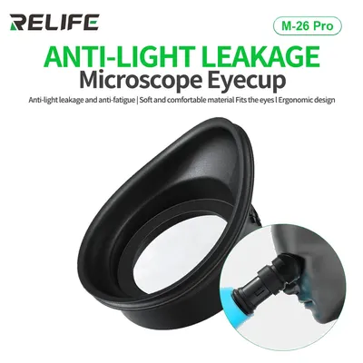 RELIFE M-26 Pro Microscope 3D Goggles Rubber Eyepiece Cover Protective Silicone Eyecup for Most Microscopes Light-shielding Tool