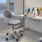 Adjustable Office Chair, Ergonomic Computer Chair - Metal Frame Swivel Base, for Home Office Study