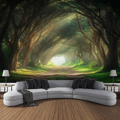 geheimnisvolle und alte Bäume Landschaften Pflanzen Wandteppiche Wandmalereien Kunst großformatige Wandteppiche Wandmalereien Dekorationen Fotos Hintergründe Vorhänge Wohnmöbel Schlafzimmer Wohnzimmer Image