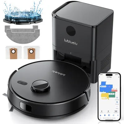 Roboter-Staubsauger und Mopp, selbstentleerender 5000-Pa-Roboter-Staubsauger mit Zeitplan, Image