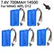 7,4 V 700 mah Lipo batterie Für MN45 WPL D12 RC spielzeug Auto Boot Pistole Schnellboot 14500 2S 7,4 v Lipo Batterie mit SM STECKER Spielzeug teile