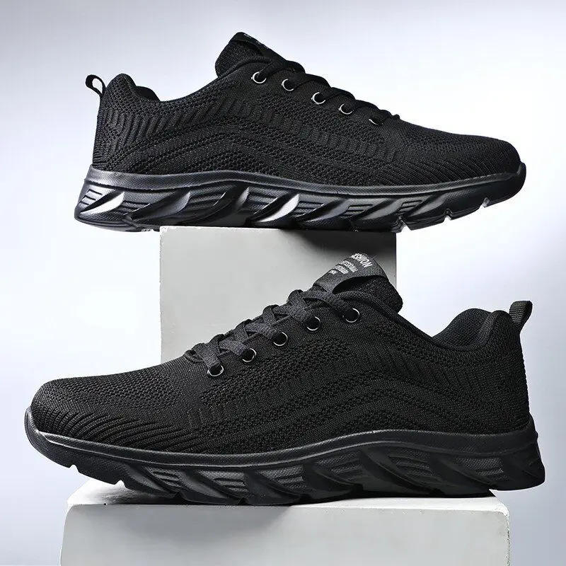 Neue Sportschuhe für Männer Schuhe Turnschuhe Schwarz Casual Männer Mesh Turnschuhe Atmungsaktive Tennis Rennen Gehen Gym Männer Schuhe