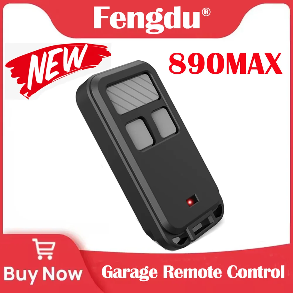 Garagentoröffner-Befehlsfernbedienung als Ersatz für 890MAX 4 IN 1 Rolling Code 3-Tasten-Schlüsselanhänger Image