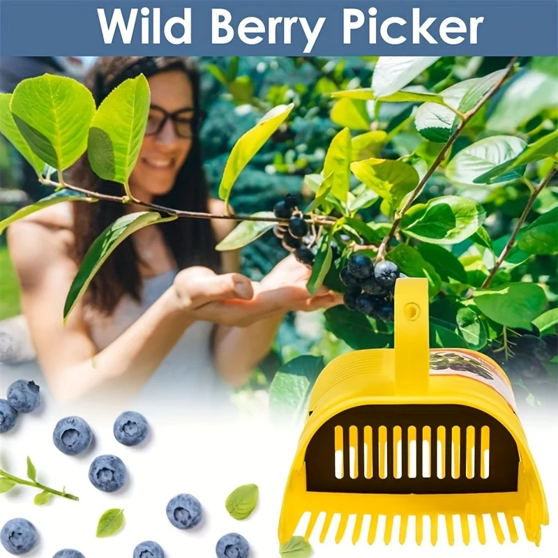 Easy-Grip Blueberry Picker Tool - Portable Fruit Harvesting Device for Orchards & Gardens Fruit Picker Image