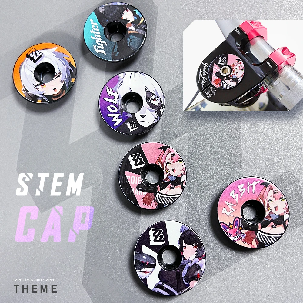 KRSEC ZZZ Headset Top Cap Fahrrad Aluminiumlegierung leichte Vorbaukappe kompatibel mit All Road MTB 1-1/8" Gabelschaft Image