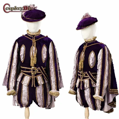 Herren Tudor Outfit Mittelalter Halloween Jacke Herren Cosplay Kostüm Outfits Renaissance Tudor Image