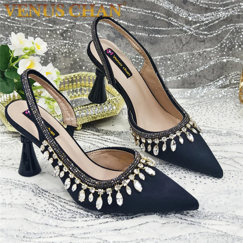 Große Damen-Hochzeitsschuhe, italienische elegante Damen-Partyschuhe, einfarbig, High Heels, formelle Damenschuhe