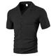 Per uomo Camicia Camicia Estiva Camicia casual Camicia da Spiaggia Camicia con Bottoni Nero Bianco Borgogna Blu marino Kaki Manica Corta Semplice Colletto a Camicia Vacanza Camicia hawaiana