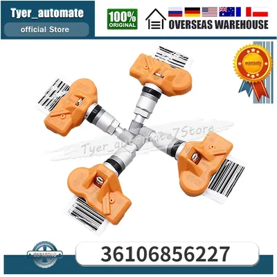 4PCS For BMW 128I 328I 528I 550I 650I 740I M6 X3 Z4 MINI COOPER Tire Pressure Sensor Monitoring