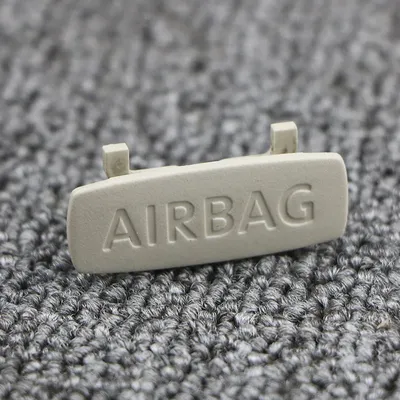 4Pcs Beige AIRBAG Airbag A B C Pillar Insert Trim Cover Badge For CC Golf Jetta Passat Polo Touran
