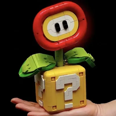 NEW MOC Chomper Plant Model Fit Flame Flower Assembled Building Block Brick Children Educational