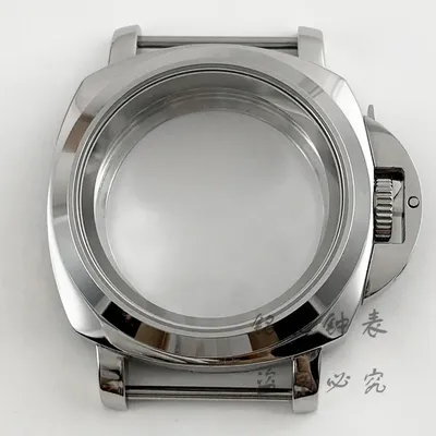 Sapphire Crystal Polished NH35 40MM Watch Case Stainless Steel with Handle Case for NH34 NH36 4R35 Movement Watch Accessories