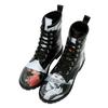 Schnürboots DOGO "Boots Go Back To Being Yourself Damen Boots / Female", Damen, Gr. 41, Normalschaft, schwarz, Lederimitat, Schuhe, Vegan
