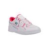 Sneaker DC SHOES "Construct", Gr. 5,5(36,5), weiß, crazy pink, blau, 54.6% Leder, 20.9% Synthetikmaterial, 25.5% Polyester, Schuhe